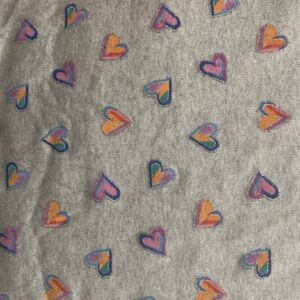 Colorful Heart Patterned Fabric Brand New